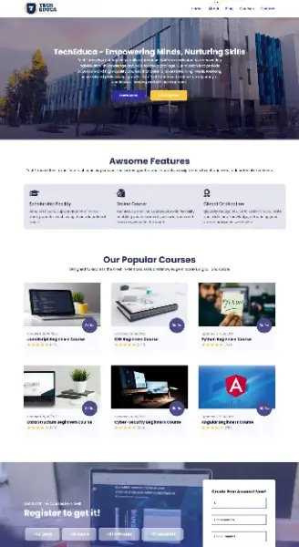 education web development services